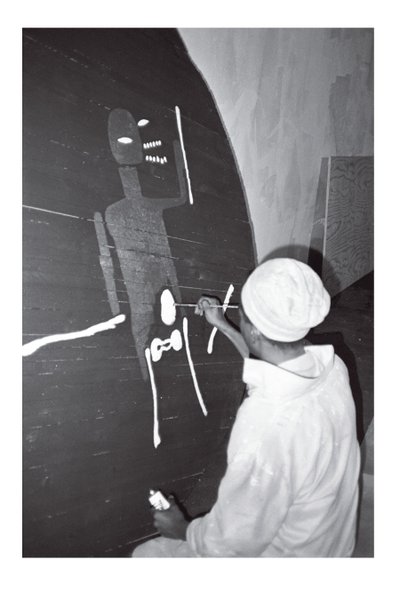 Jean-Michel Basquiats målning "Record", Area, New York av Ben Buchanan