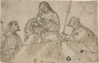 Jungfru Maria och barnet med Johannes Döparen och Rochus av Benedetto Carpaccio