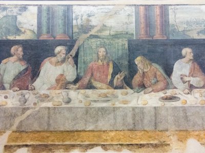 Den sista måltiden, detalj av Benedetto Coda