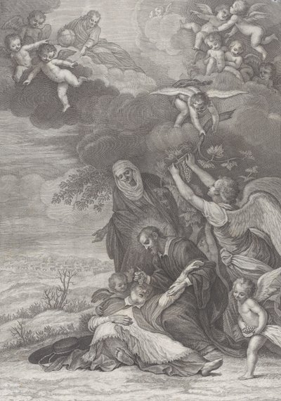Mirakel av ett helgon, 1777 av Benedetto Eredi