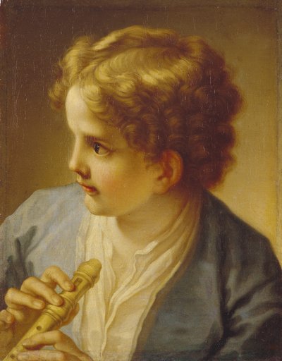 Pojke med flöjt, ca 1720. av Benedetto Luti