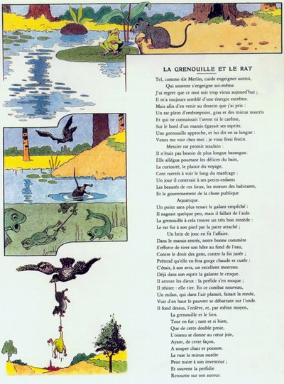 Grodan och råttan, illustration från 