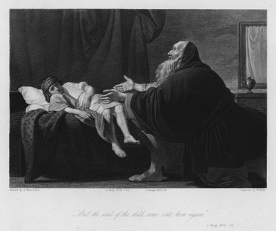 Elia uppfostrar änkans son av Benjamin (after) West