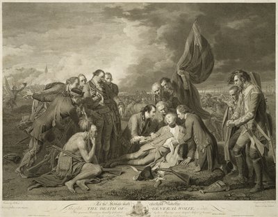 General Wolfes död, 1 januari av Benjamin (after) West