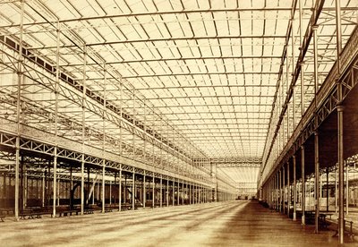 The Nave at Crystal Palace, Hyde Park, mars 1852 (albumintryck från kalotypnegativ) av Benjamin Brecknell Turner