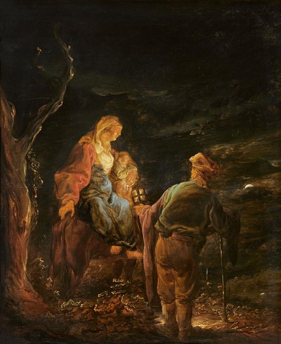 Vila på flyget till Egypten av Benjamin Gerritsz Cuyp