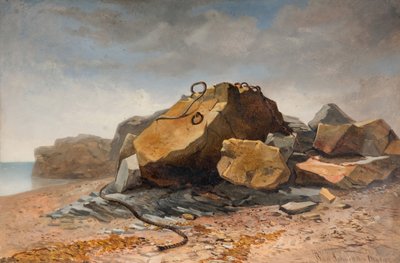 Strandscen, Marazion, Cornwall, 1860. av Benjamin Johnson