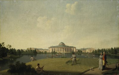 Utsikt över Tauridepalatset från trädgården, före 1797 av Benjamin Paterssen