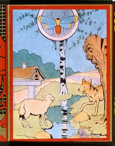 Illustration för Vargen och lammet, från 