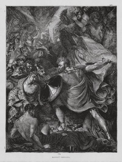 Mordet på L S Dentatus (gravyr) av Benjamin Robert (after) Haydon