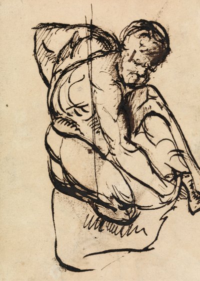 Figurstudie av en naken man av Benjamin Robert Haydon