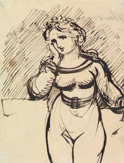 Figurstudie av en kvinna av Benjamin Robert Haydon