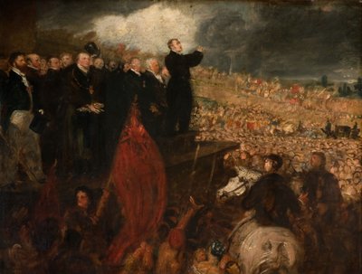 Möte för Birmingham Political Union, 1832-33. av Benjamin Robert Haydon