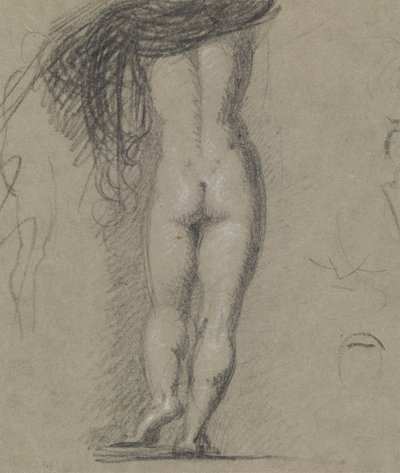 Studie bakifrån av en naken figur av Benjamin Robert Haydon