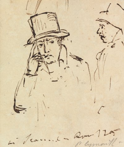 Studier av män med hattar av Benjamin Robert Haydon