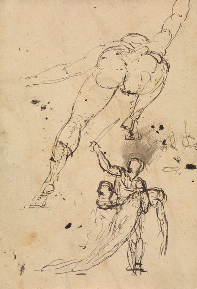 Studie för Hercules och Persephone av Benjamin Robert Haydon