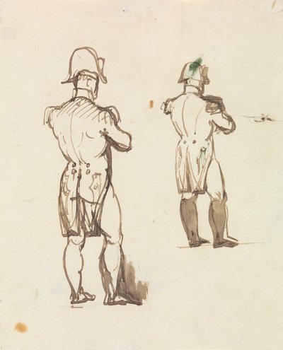 Studie för Napoleon Bonaparte av Benjamin Robert Haydon