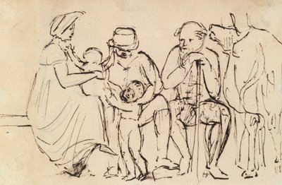 Studie av sittande figurer av Benjamin Robert Haydon
