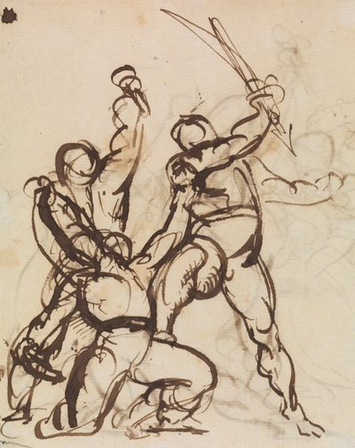 Studie av en strid av Benjamin Robert Haydon