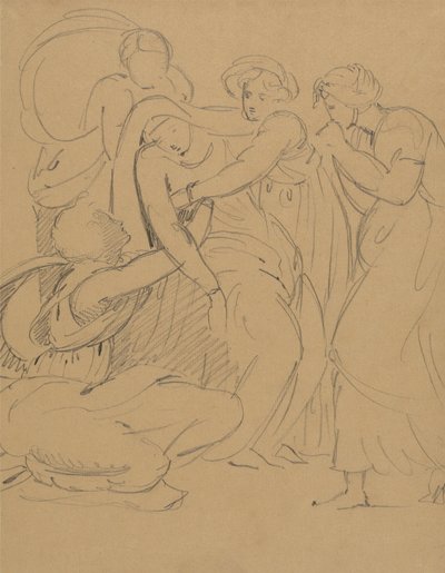 Studie av en dramatisk scen av Benjamin Robert Haydon