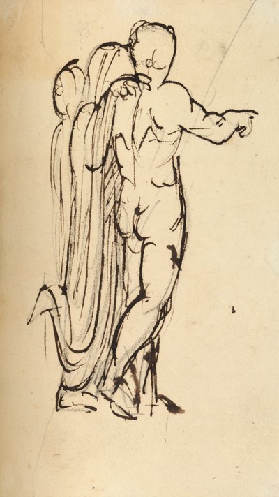 Studie av en grupp stående figurer av Benjamin Robert Haydon