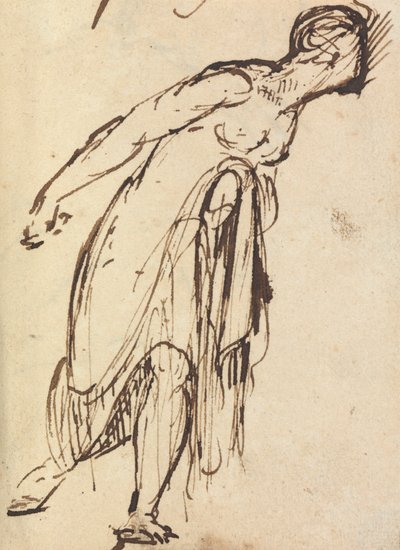 Studie av en lutande figur av Benjamin Robert Haydon