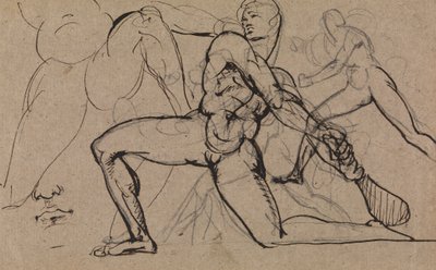 Studie av en manlig naken av Benjamin Robert Haydon