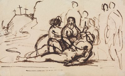 Studie av Pietan av Benjamin Robert Haydon