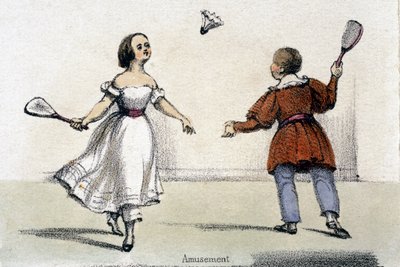 Nöjen, från tamhöns i grafiska illustrationer av djur - visar deras nytta för människan i deras anställning under livet och användningen efter döden, ca 1845 av Benjamin Waterhouse Hawkins