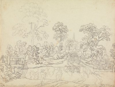 En Ford i Wrentham, Suffolk av Benjamin West