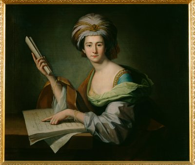 Anna Maria Schulz, Lady Griffin (olja på duk) av Benjamin West
