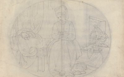 Konstnärens fru och barn av Benjamin West