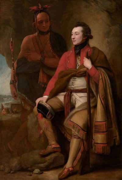 Överste Guy Johnson och Karonghyontye (kapten David Hill) av Benjamin West