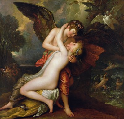 Amor och psyke, 1808 av Benjamin West
