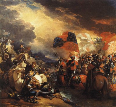 Edward III korsar Somme av Benjamin West