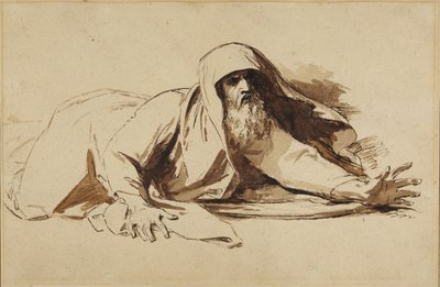 Kung David reser sig efter sitt barns död av Benjamin West