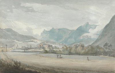Bergslandskap med figurer av Benjamin West