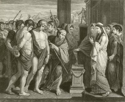 Pylades och Orestes av Benjamin West