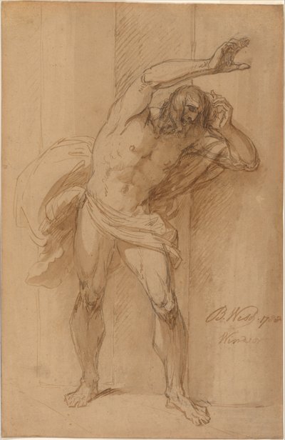 Studie till korsfästelsen av Benjamin West