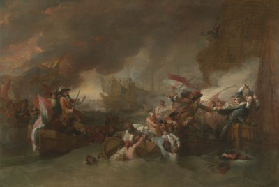 Slaget vid La Hogue av Benjamin West