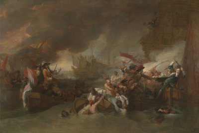 Slaget vid La Hogue av Benjamin West