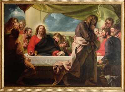 Den sista måltiden, 1786 av Benjamin West