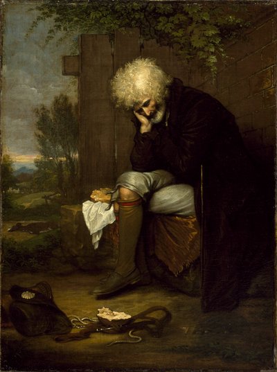The Pilgrim Mourning His Dead Ass, c.1775 av Benjamin West