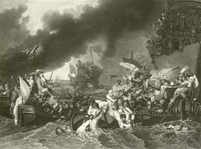 Slaget vid La Hogue av Benjamin West
