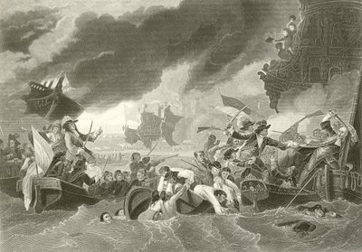 Slaget vid La Hogue av Benjamin West