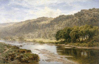På Llugwy nedanför Capel Curig (olja på duk) av Benjamin Williams Leader