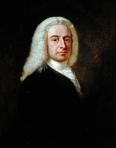 Porträtt av domare Christopher Robinson (olja på duk) av Benjamin Wilson