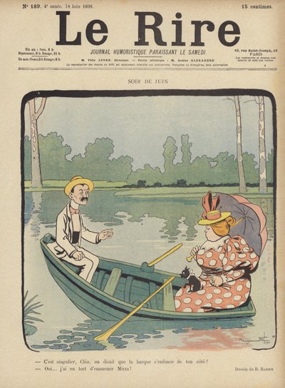 Illustration för Le Rire av Benjamin Rabier