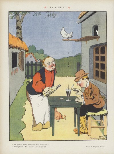 Illustration för Le Rire av Benjamin Rabier