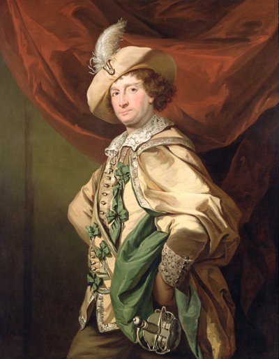Henry Woodward som Petruchio, ca 1773-74 av Benjamin van der Gucht